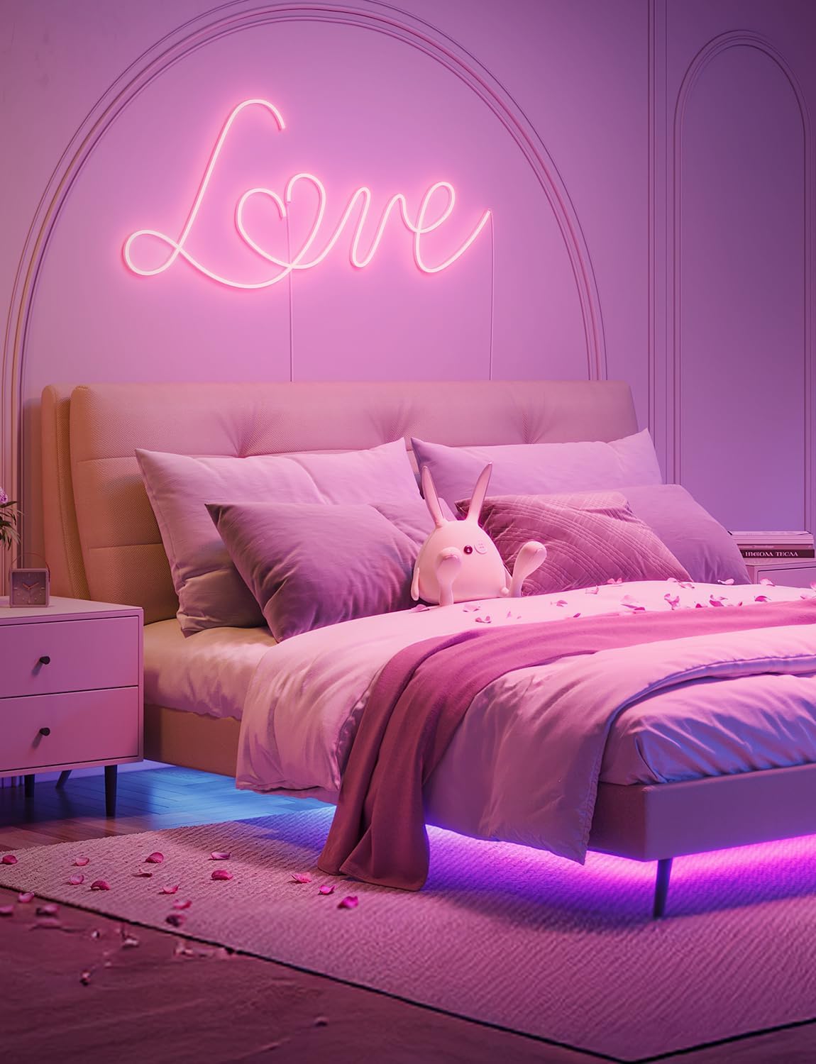 100Ft RGBIC LED Strip Lights, Smart LED Lights for Bedroom, Bluetooth LED Strip Lights APP Control, DIY Multiple Colors on One Line, Color Changing LED Lights for Bedroom Decor, 2 Rolls of 50Ft