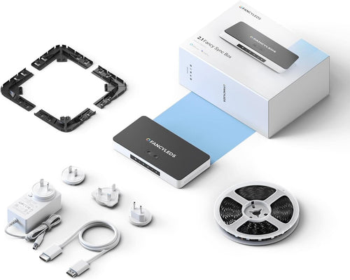 2.1 Fancy Sync Box Syncing Device with HDMI 2.1, 4K 120Hz, HDR (For 55" to 65" Tvs)